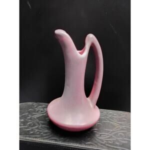 VINTAGE Niloak Ceramic Pottery 1937/39 Hywood Dusty Rose Egyptian Ewer Pitcher